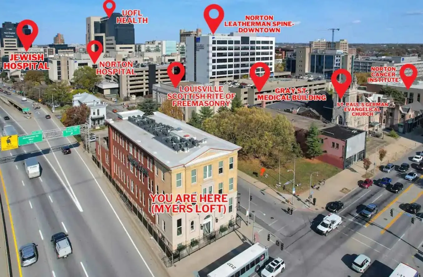 Spacious Studio W Free Parking Near Hospitals ルイスビル 0*,  米国